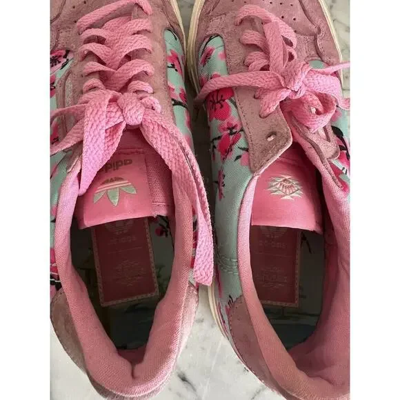 Adidas Continental Vulc Arizona Green Tea Collab Size 9 Pink Suede Floral EG7977 - Picture 6 of 8